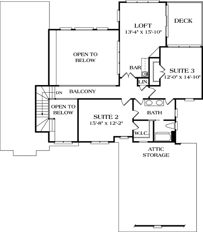 Upper/Second Floor Plan: 106-357