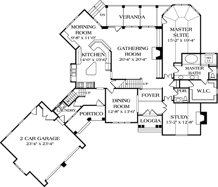 Main Floor Plan: 106-358