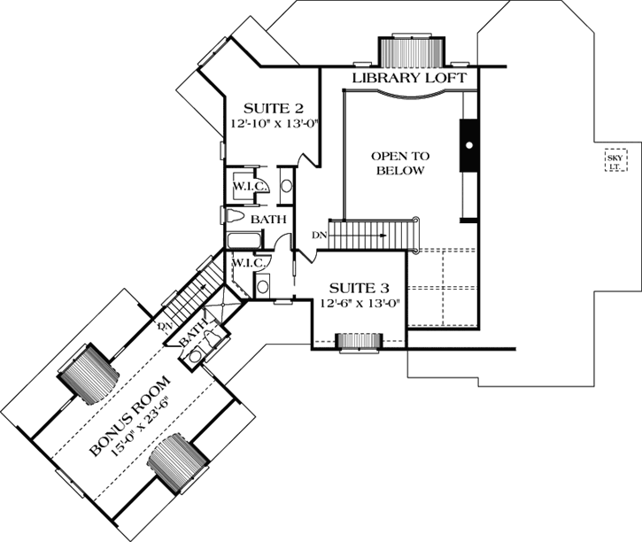 Upper/Second Floor Plan: 106-358