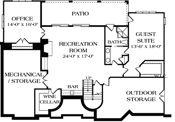 Lower Floor Plan: 106-361