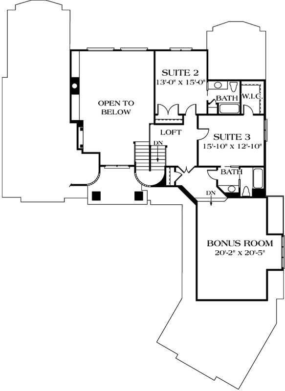 Upper/Second Floor Plan: 106-361
