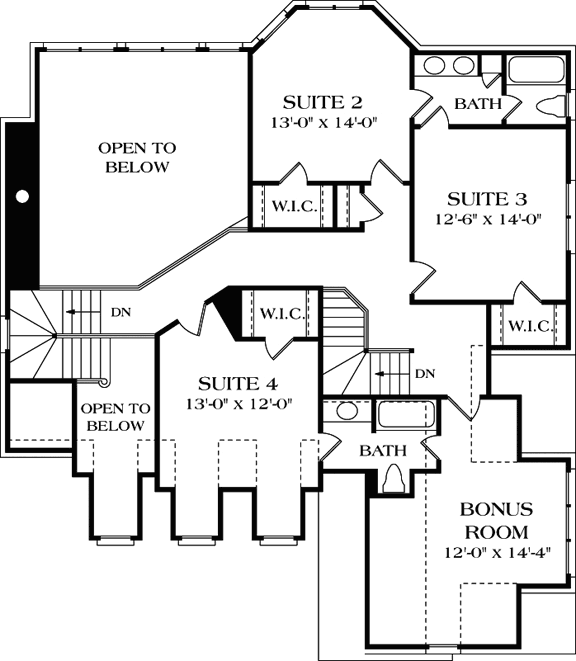Upper/Second Floor Plan: 106-363