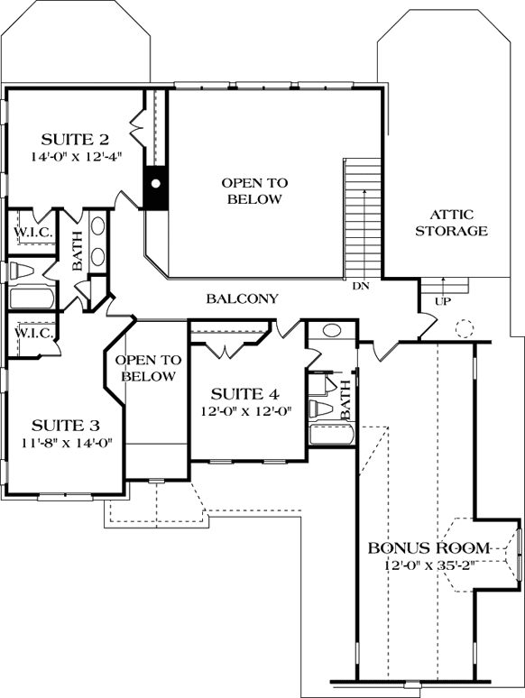 Upper/Second Floor Plan: 106-365