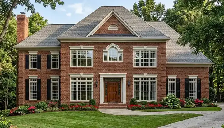 Southern Colonial house plans 106-366 - front exterior, 3,969 sq ft, 4 bed, 4 bath house plans | Monster House Plans
