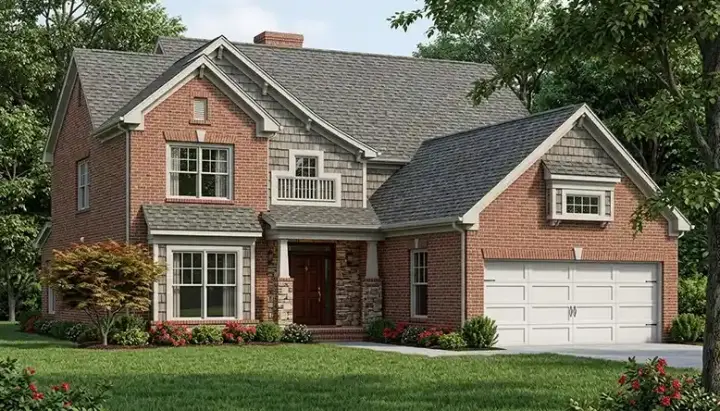Craftsman house plans 106-368 - front exterior, 3,151 sq ft, 4 bed, 3 bath house plans | Monster House Plans