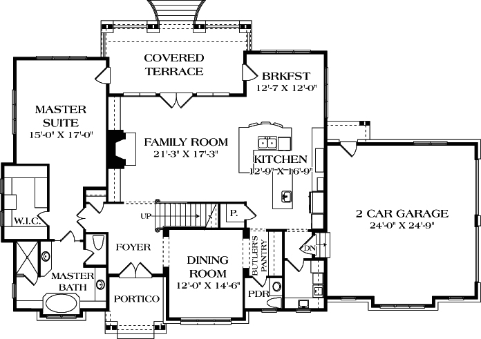 Main Floor Plan: 106-370