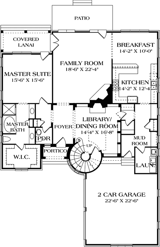 Main Floor Plan: 106-373