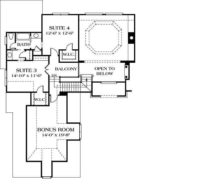 Upper/Second Floor Plan: 106-374
