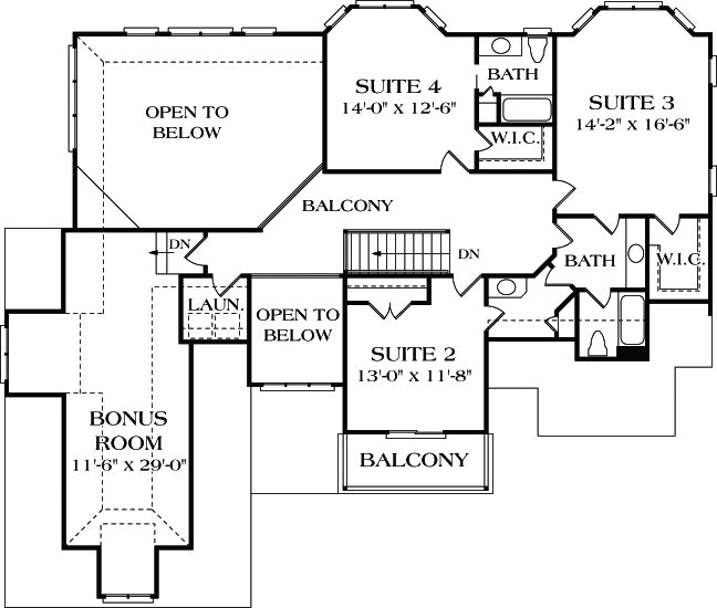 Upper/Second Floor Plan:106-376