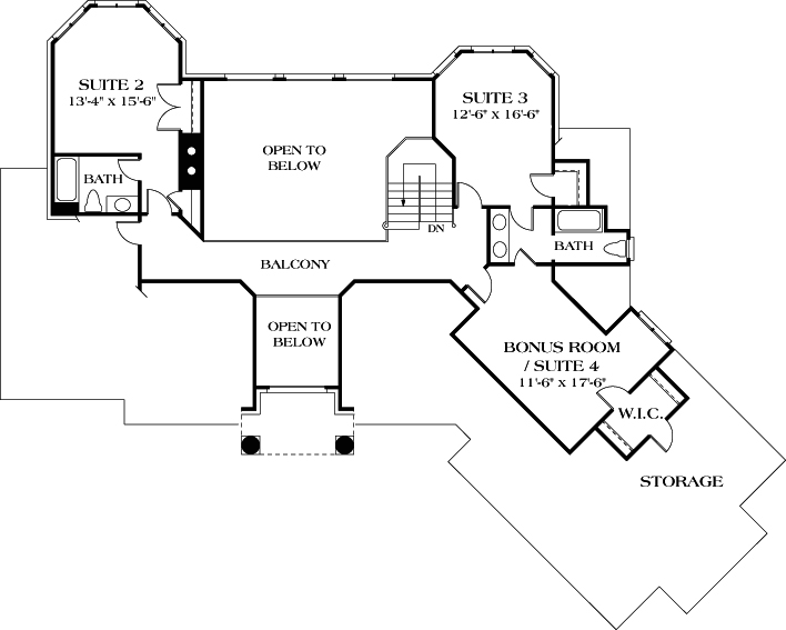 Upper/Second Floor Plan: 106-380