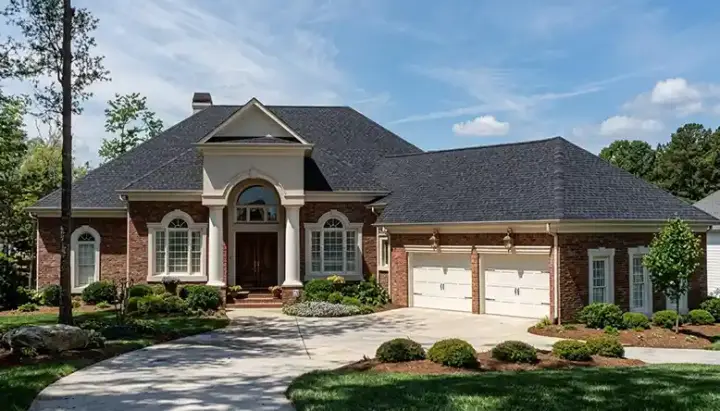 Traditional house plans 106-381 - front exterior, 3,242 sq ft, 4 bed, 3 bath house plans | Monster House Plans