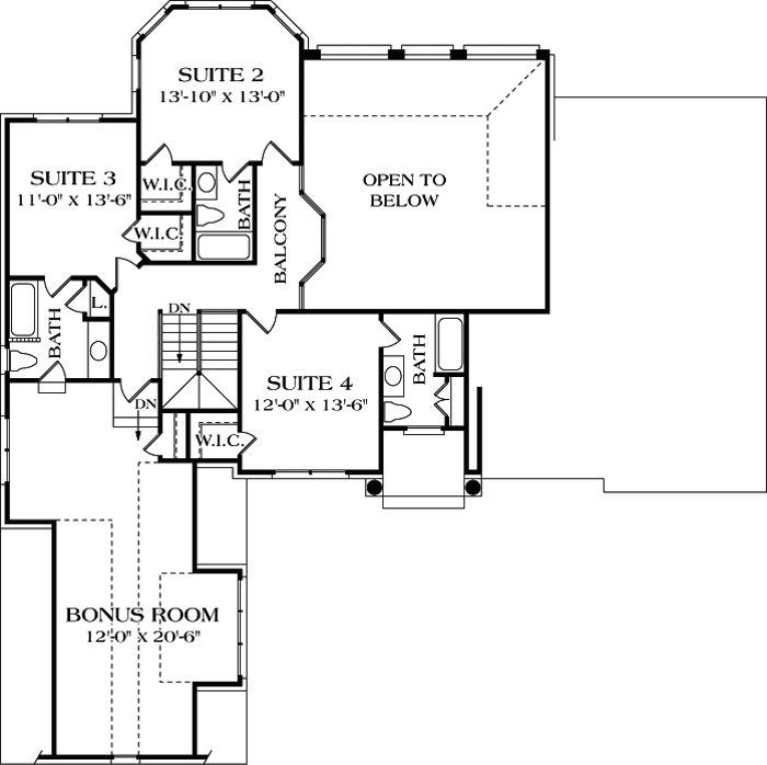 Upper/Second Floor Plan: 106-382