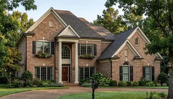 Southern Colonial house plans 106-384 - front exterior, 3,129 sq ft, 4 bed, 3 bath house plans | Monster House Plans