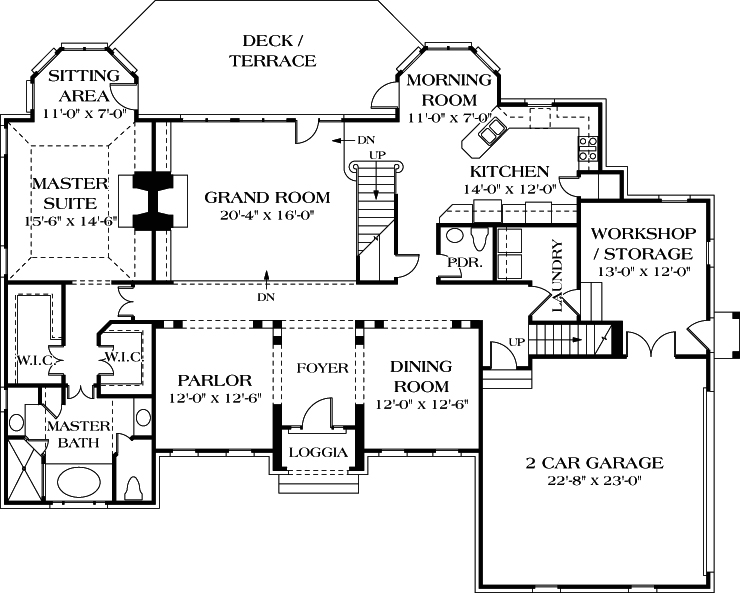 Main Floor Plan: 106-386