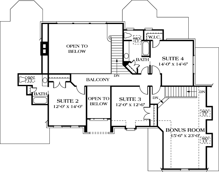 Upper/Second Floor Plan: 106-386