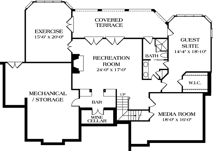 Lower Floor Plan: 106-387