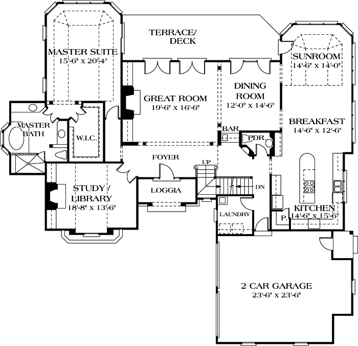 Main Floor Plan: 106-387