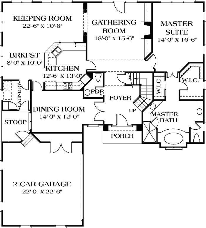 Main Floor Plan: 106-388