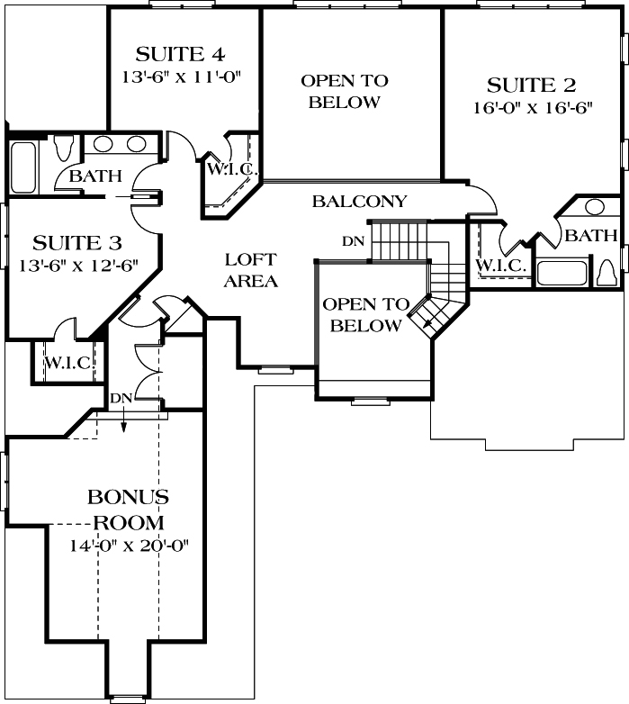 Upper/Second Floor Plan: 106-388