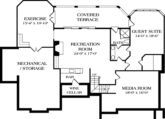 Lower Floor Plan: 106-389