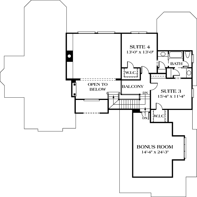 Upper/Second Floor Plan: 106-389