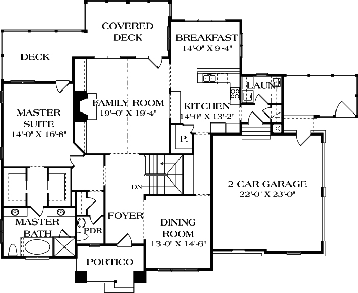 Main Floor Plan: 106-390