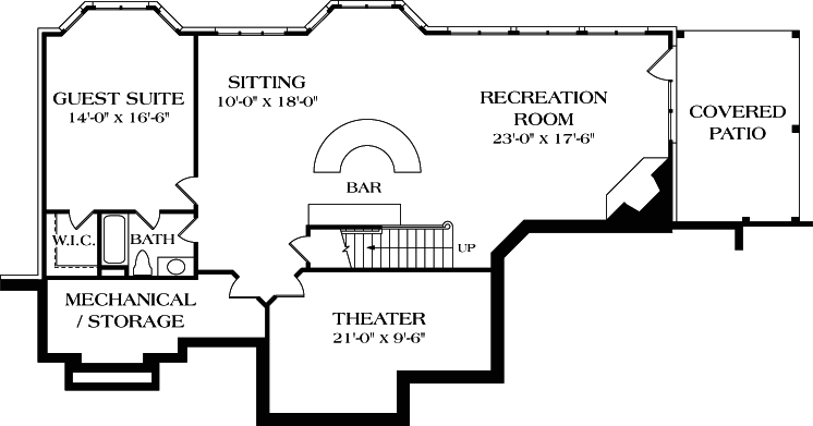 Lower Floor Plan: 106-392