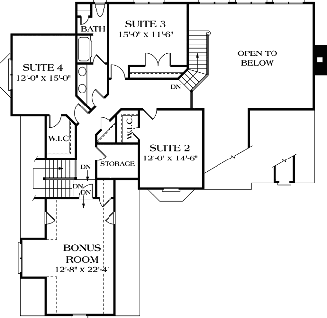 Upper/Second Floor Plan: 106-394