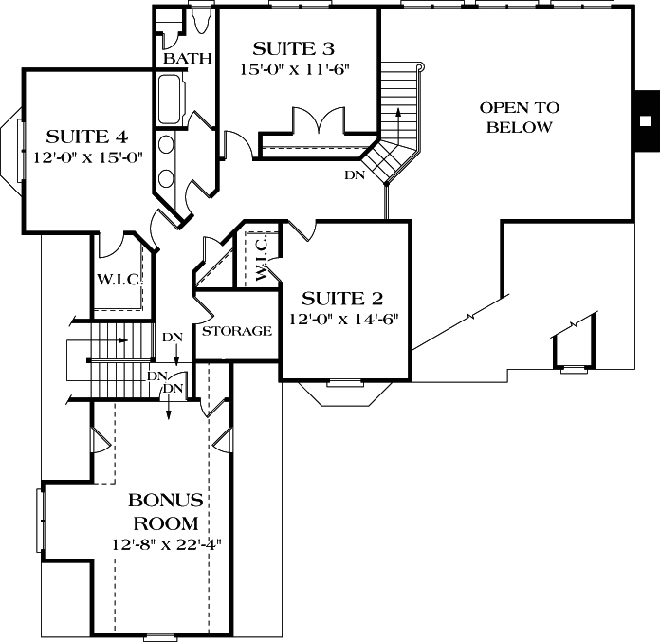 Upper/Second Floor Plan: 106-395