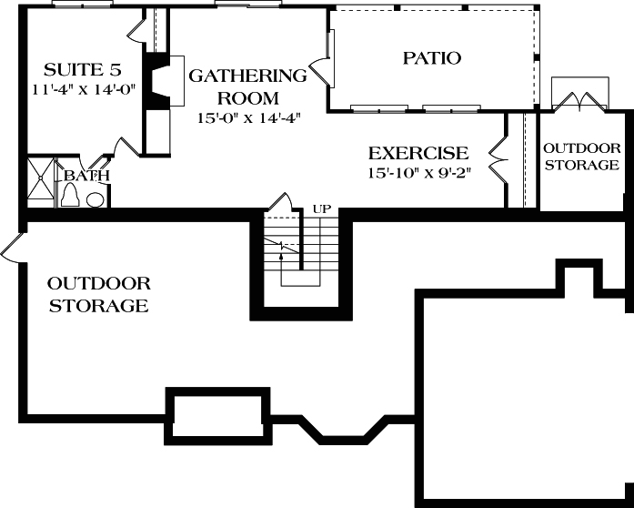 Lower Floor Plan: 106-396