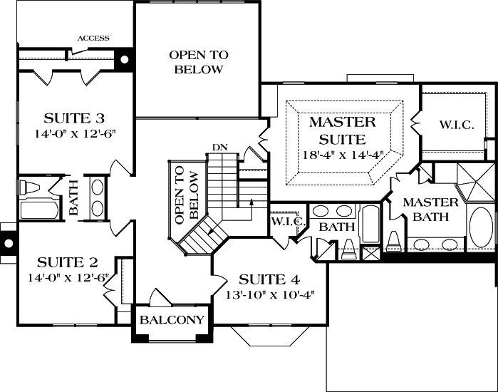 Upper/Second Floor Plan: 106-396