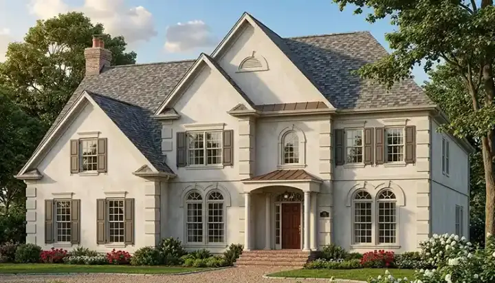 Traditional house plans 106-397 - front exterior, 3,293 sq ft, 5 bed, 4 bath house plans | Monster House Plans