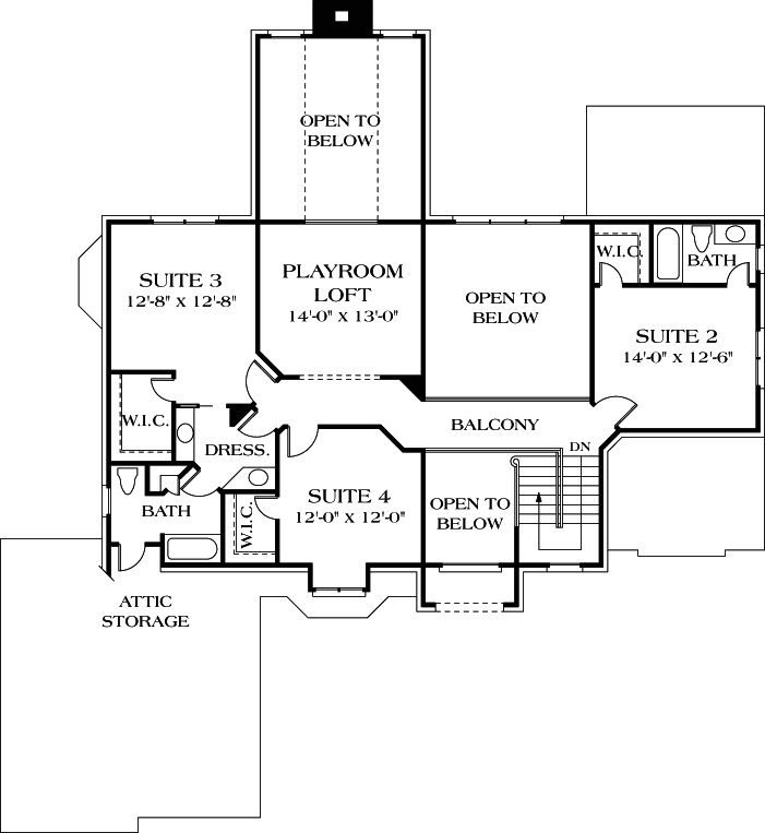 Upper/Second Floor Plan: 106-399