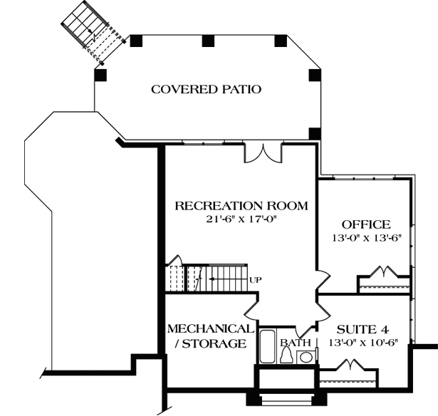 Lower Floor Plan: 106-400