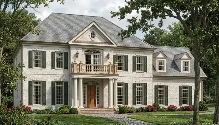 Southern house plans 106-401 - front exterior, 3,298 sq ft, 4 bed, 3 bath house plans | Monster House Plans