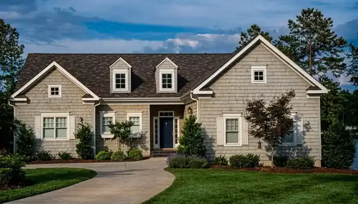 Shingle house plans 106-402 - front exterior, 3,298 sq ft, 3 bed, 3 bath house plans | Monster House Plans