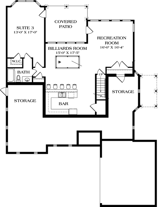 Lower Floor Plan: 106-402