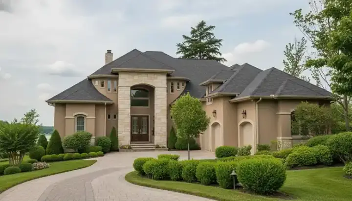Mediterranean house plans 106-403 - front exterior, 5,277 sq ft, 5 bed, 4 bath house plans | Monster House Plans