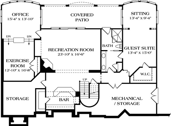 Lower Floor Plan: 106-403