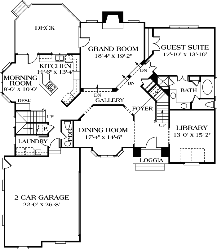 Main Floor Plan: 106-407