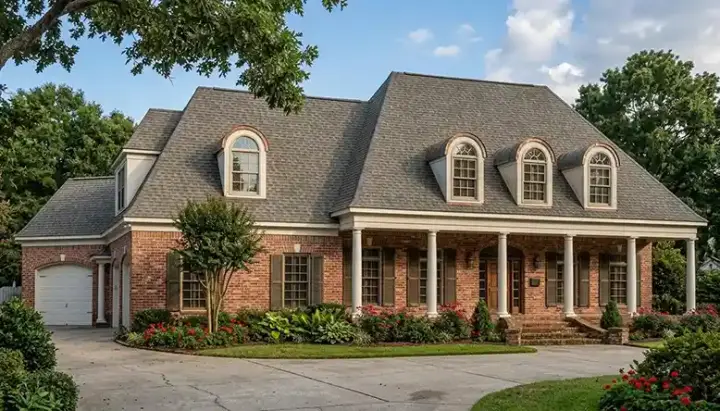 French Country house plans 106-409 - front exterior, 3,321 sq ft, 4 bed, 3 bath house plans | Monster House Plans