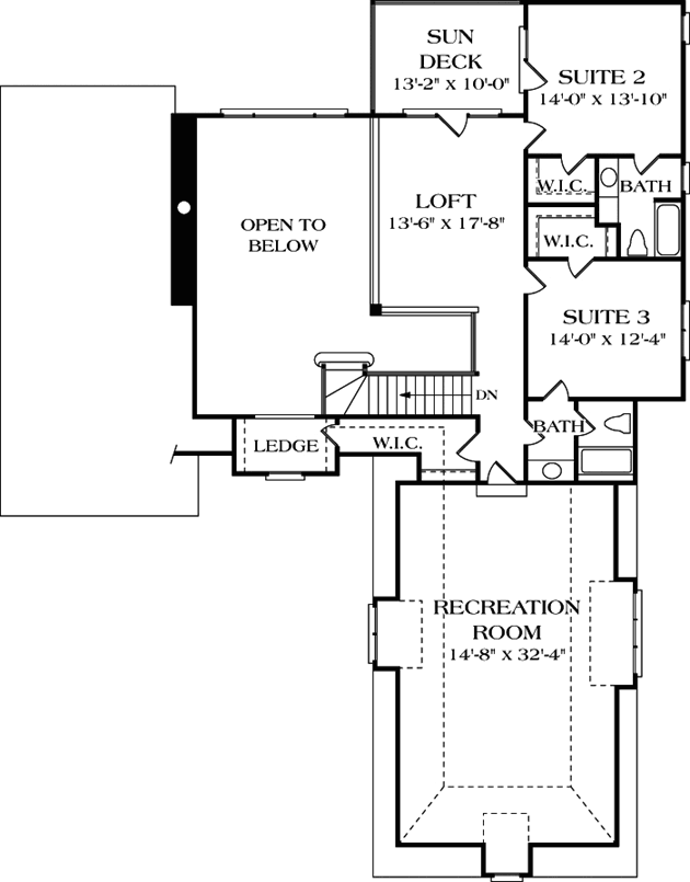Upper/Second Floor Plan: 106-410