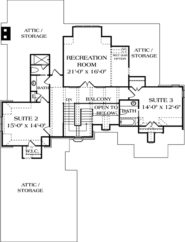Upper/Second Floor Plan: 106-411