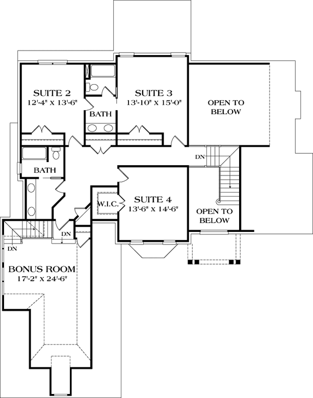 Upper/Second Floor Plan:106-412