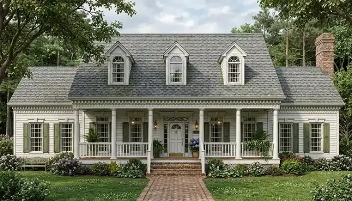 Southern house plans 106-413 - front exterior, 3,338 sq ft, 4 bed, 3 bath house plans | Monster House Plans