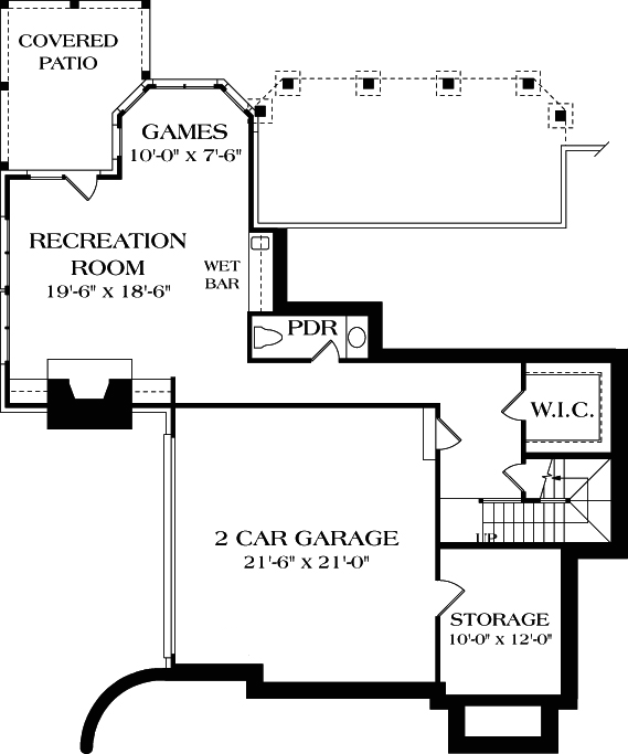 Lower Floor Plan: 106-414