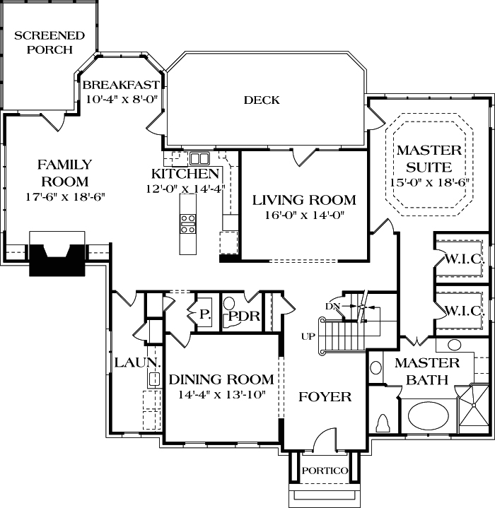 Main Floor Plan: 106-414