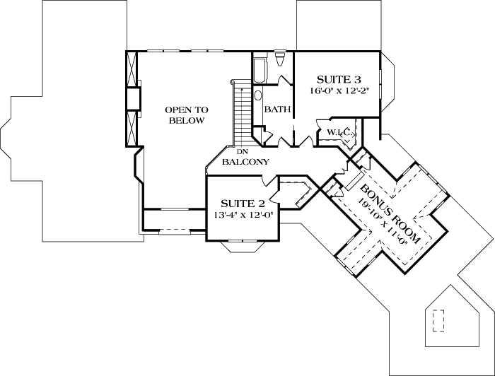 Upper/Second Floor Plan: 106-415