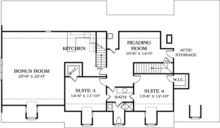 Upper/Second Floor Plan: 106-417