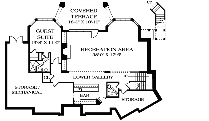 Lower Floor Plan: 106-419